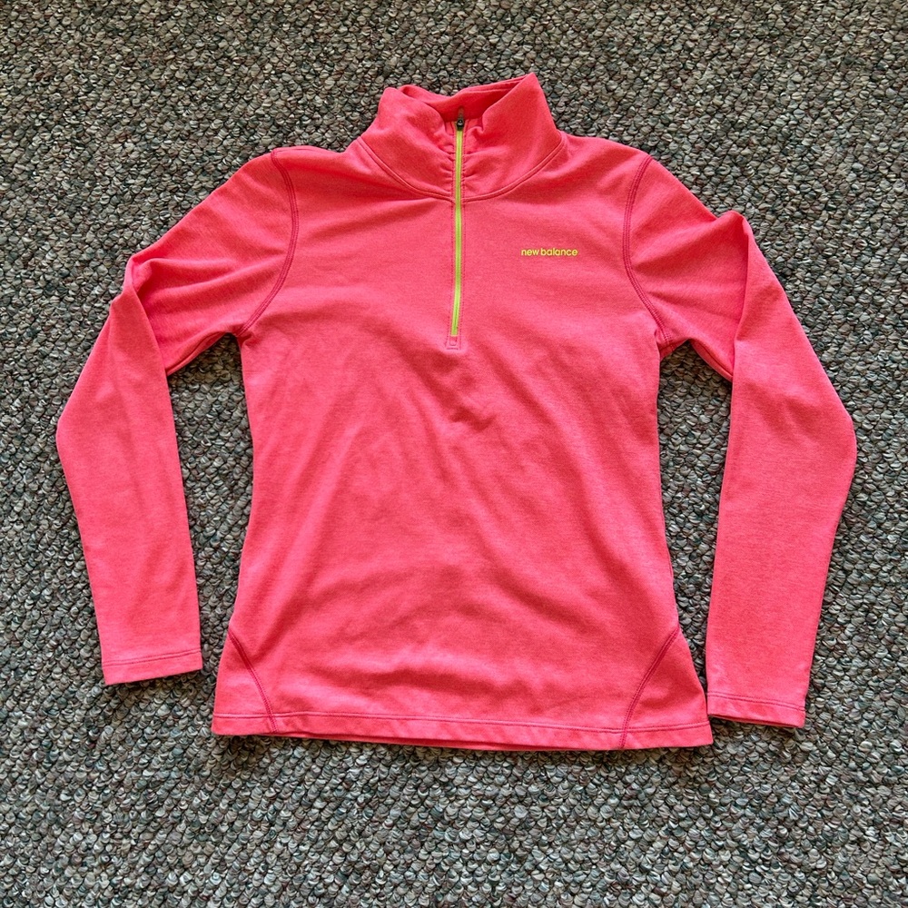 NEW BALANCE 1/4 zip lightweight long sleeve shirt.
